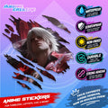 Devil May Cry Inspired Scratch Sticker | Waterproof Vinyl for Helmet, Motorcycle, Laptop & Tumbler