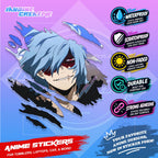 My Hero Academia Anime Inspired Scratch Sticker Waterproof Vinyl for Helmet, Car, Laptop & Tumbler