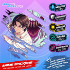 Jujutsu Kaisen Inspired Scratch Sticker | Waterproof Vinyl for Helmet, Motorcycle, Car & Tumbler