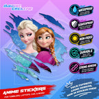 Kids Edition Cartoon Inspired Scratch Sticker Waterproof Vinyl for Helmet, Motorcycle, Car & Tumbler