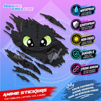 Kids Edition Cartoon Inspired Scratch Sticker Waterproof Vinyl for Helmet, Motorcycle, Car & Tumbler