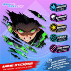 All  Anime Inspired Scratch Sticker Waterproof Vinyl for Helmet, Motorcycle, Car, Laptop, Phone & Tumbler