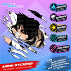 Hunter x Hunter Inspired Scratch Sticker | Waterproof Vinyl for Helmet, Motorcycle, Car & Tumbler