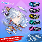 Genshin Liyue Inspired Scratch Sticker | Waterproof Vinyl for Helmet, Motorcycle, Laptop & Tumbler