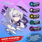 Honkai Impact 3rd Inspired Scratch Sticker Waterproof Vinyl for Helmet, Motorcycle, Car & Tumbler