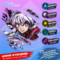 Inuyasha Anime Inspired Scratch Sticker Waterproof Vinyl for Helmet Motorcycle Car, Laptop & Tumbler