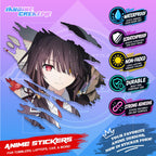 Date A Live Anime Inspired Scratch Sticker | Waterproof Vinyl for Helmet Motorcycle Laptop & Tumbler