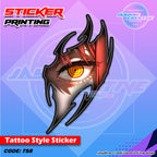 All Anime Inspired Tattoo Style Sticker