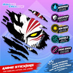 Bleach Anime Inspired Scratch Sticker Waterproof Vinyl for Helmet, Motorcycle, Car, Laptop & Tumbler