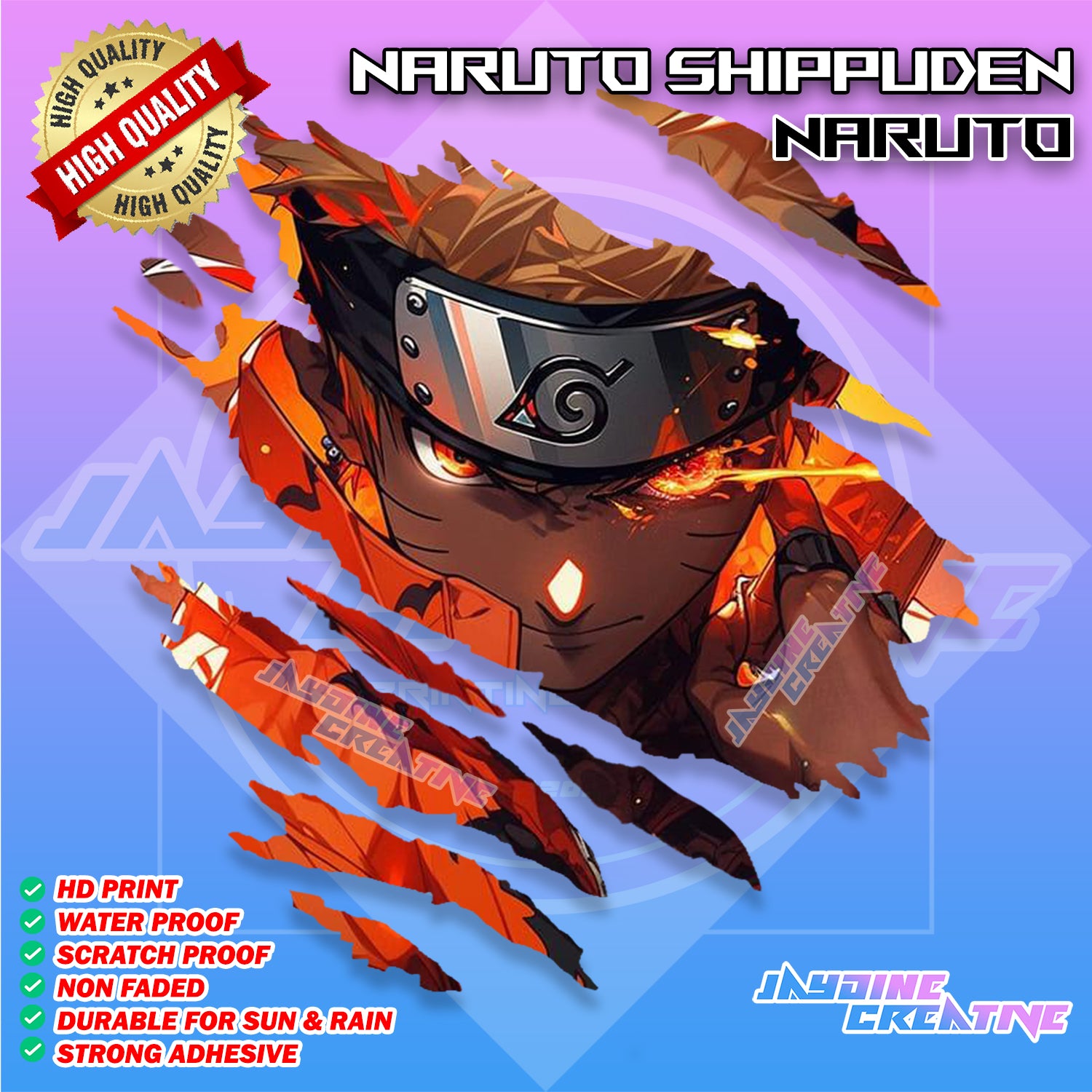 All Anime Scratch Design Sticker