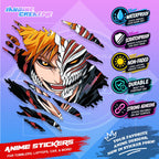 Bleach Anime Inspired Scratch Sticker Waterproof Vinyl for Helmet, Motorcycle, Car, Laptop & Tumbler