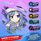 Fairy Tail Anime Inspired Scratch Sticker | Waterproof Vinyl for Helmet, Motorcycle Laptop & Tumbler