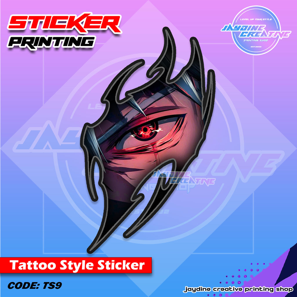All Anime Inspired Tattoo Style Sticker