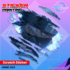 All Anime Inspired Scratch Design Sticker