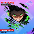 All Anime Inspired Scratch Design Sticker