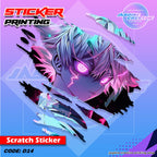 All Anime Inspired Scratch Design Sticker