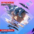 All Anime Inspired Scratch Design Sticker