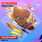 All Anime Inspired Scratch Design Sticker