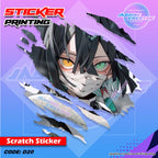 All Anime Inspired Scratch Design Sticker