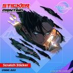 All Anime Inspired Scratch Design Sticker