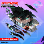 All Anime Inspired Scratch Design Sticker