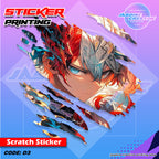 All Anime Inspired Scratch Design Sticker