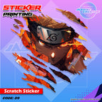 All Anime Inspired Scratch Design Sticker