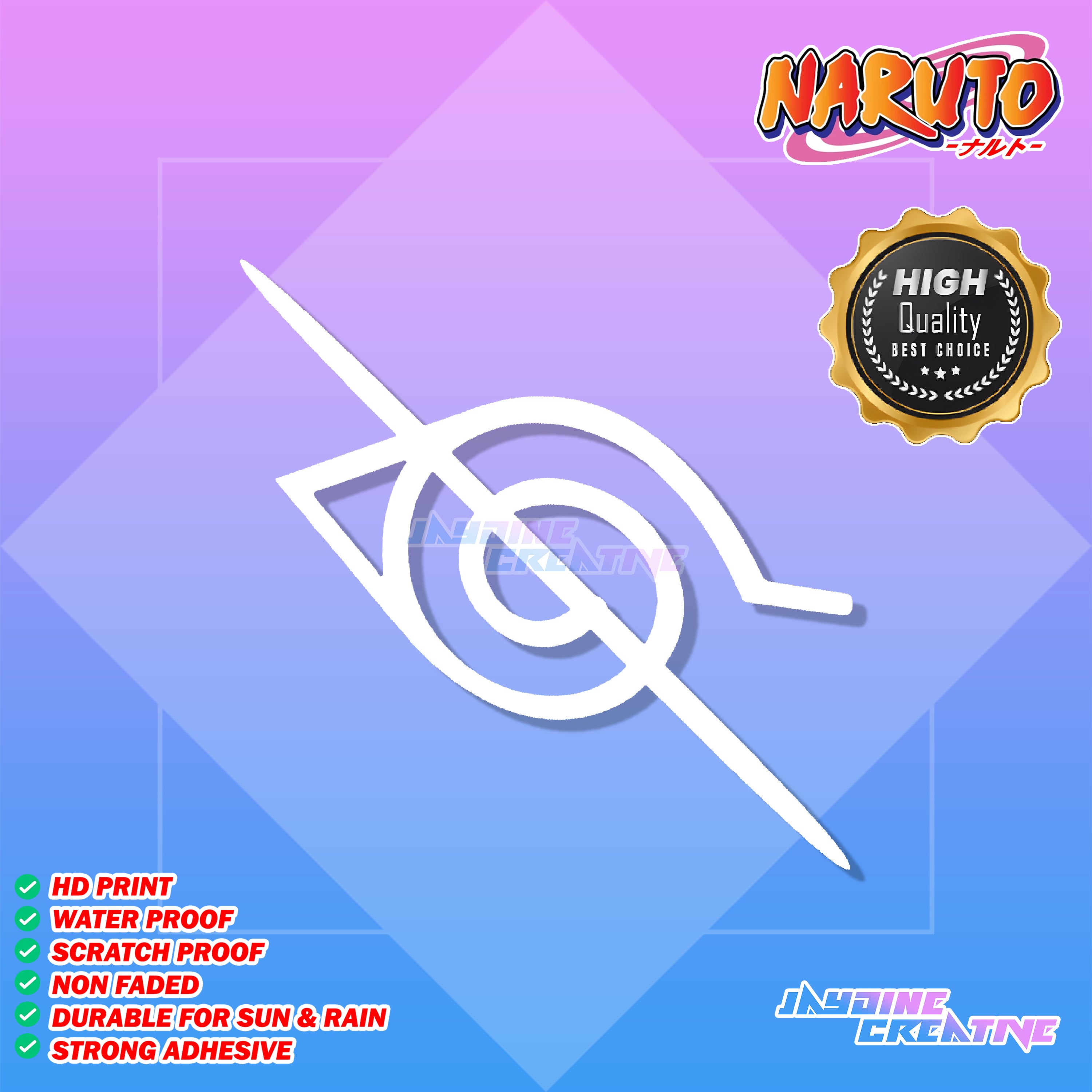 Naruto Inspired Decal Cut-Out Sticker