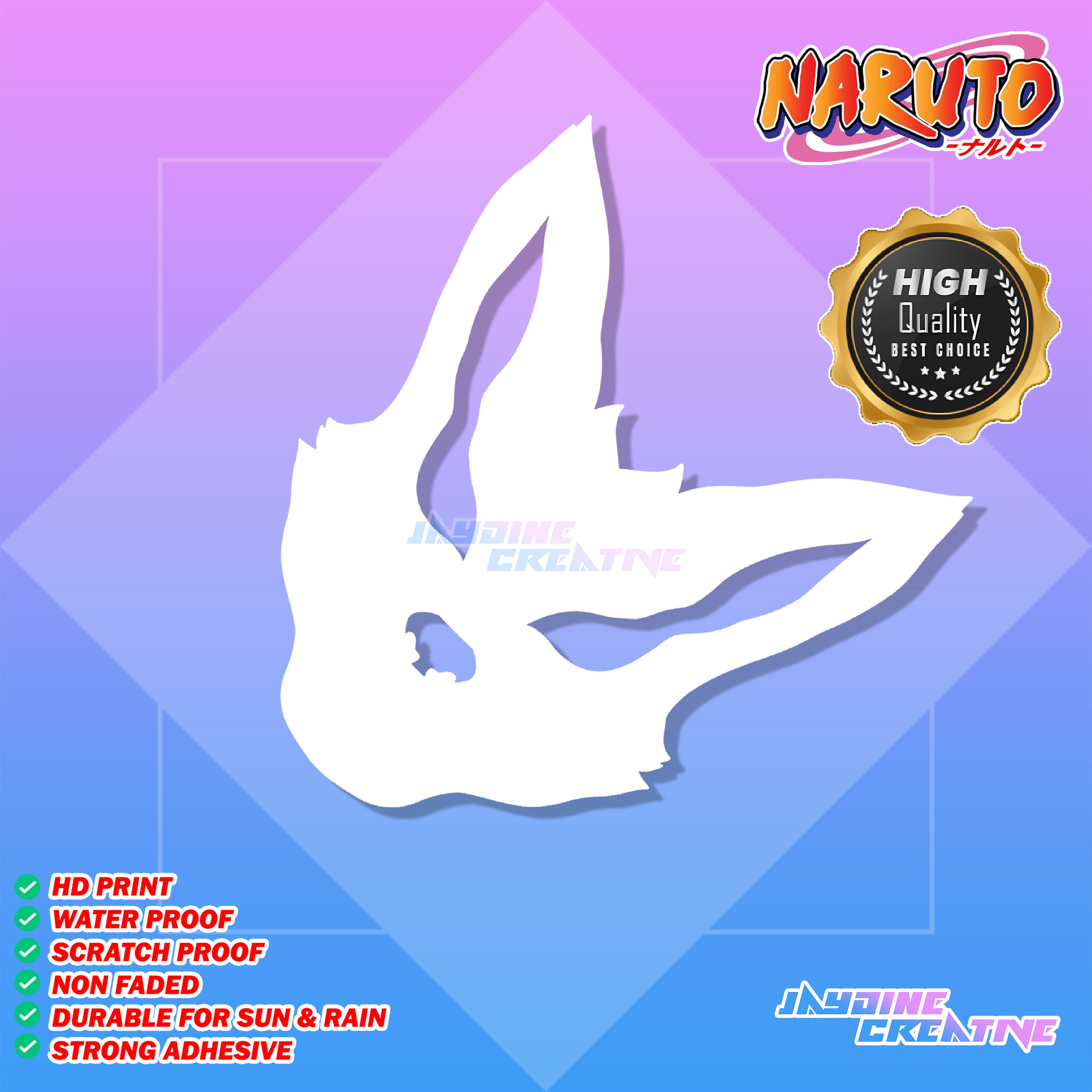 Naruto Inspired Decal Cut-Out Sticker
