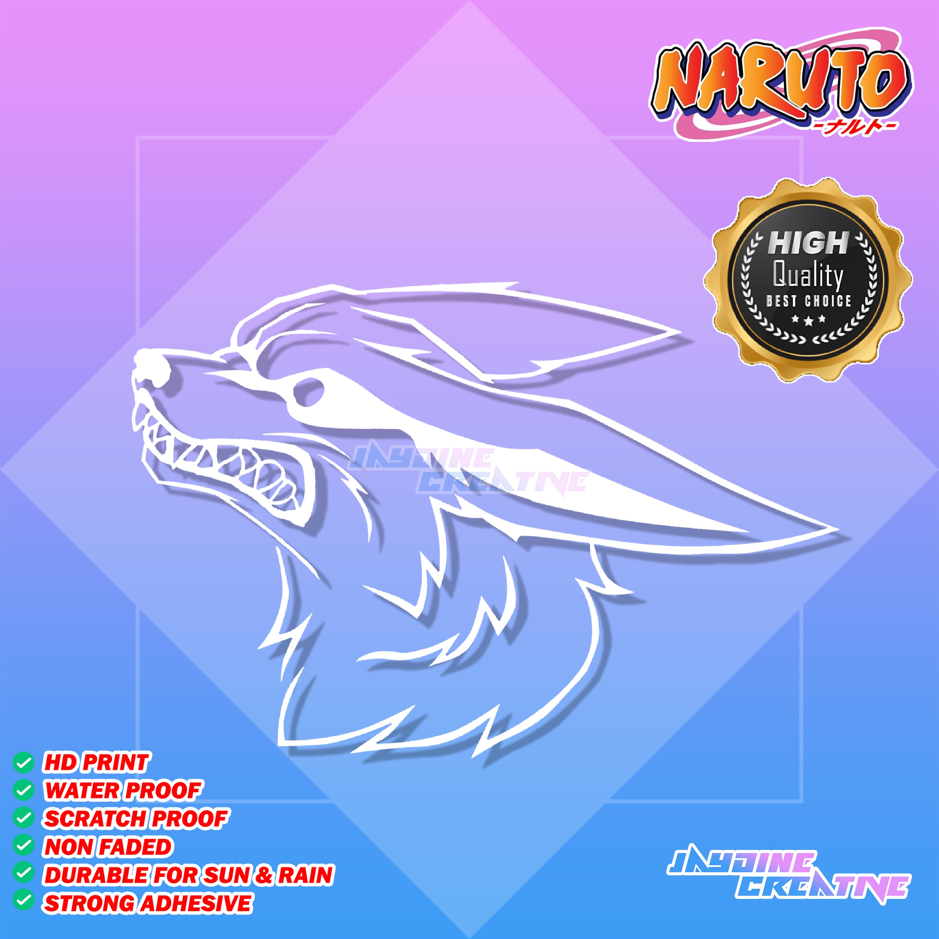Naruto Inspired Decal Cut-Out Sticker