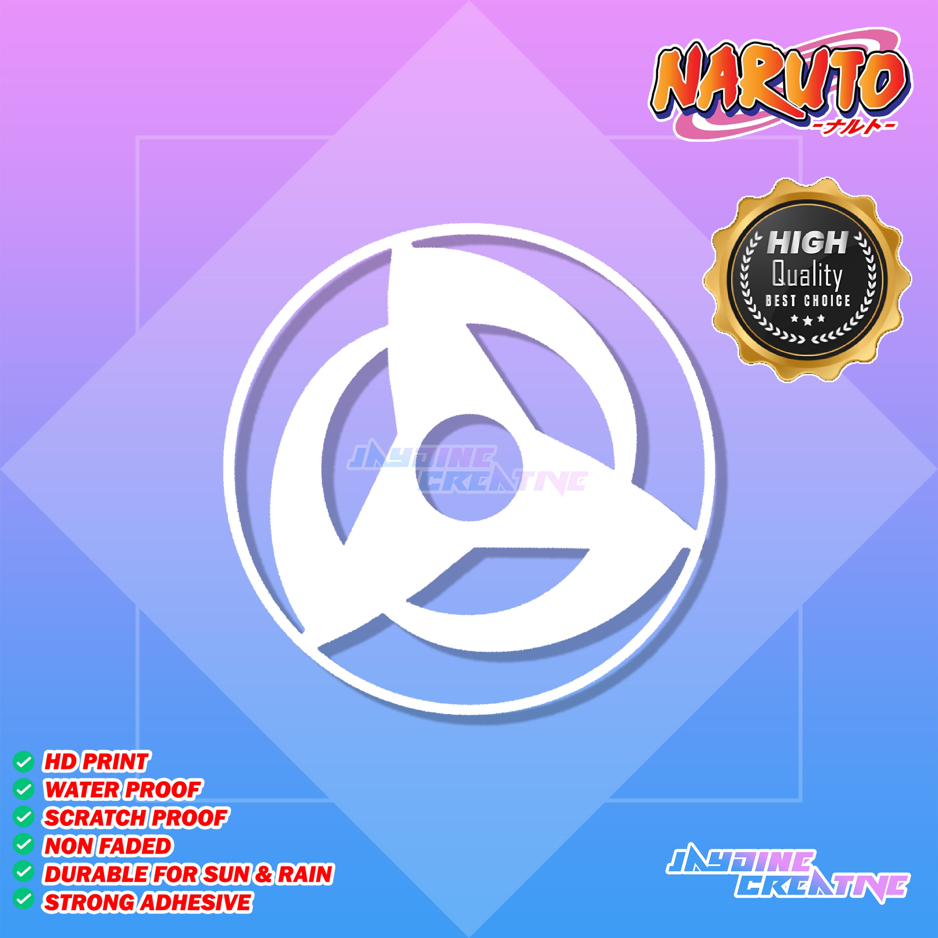 Naruto Inspired Decal Cut-Out Sticker