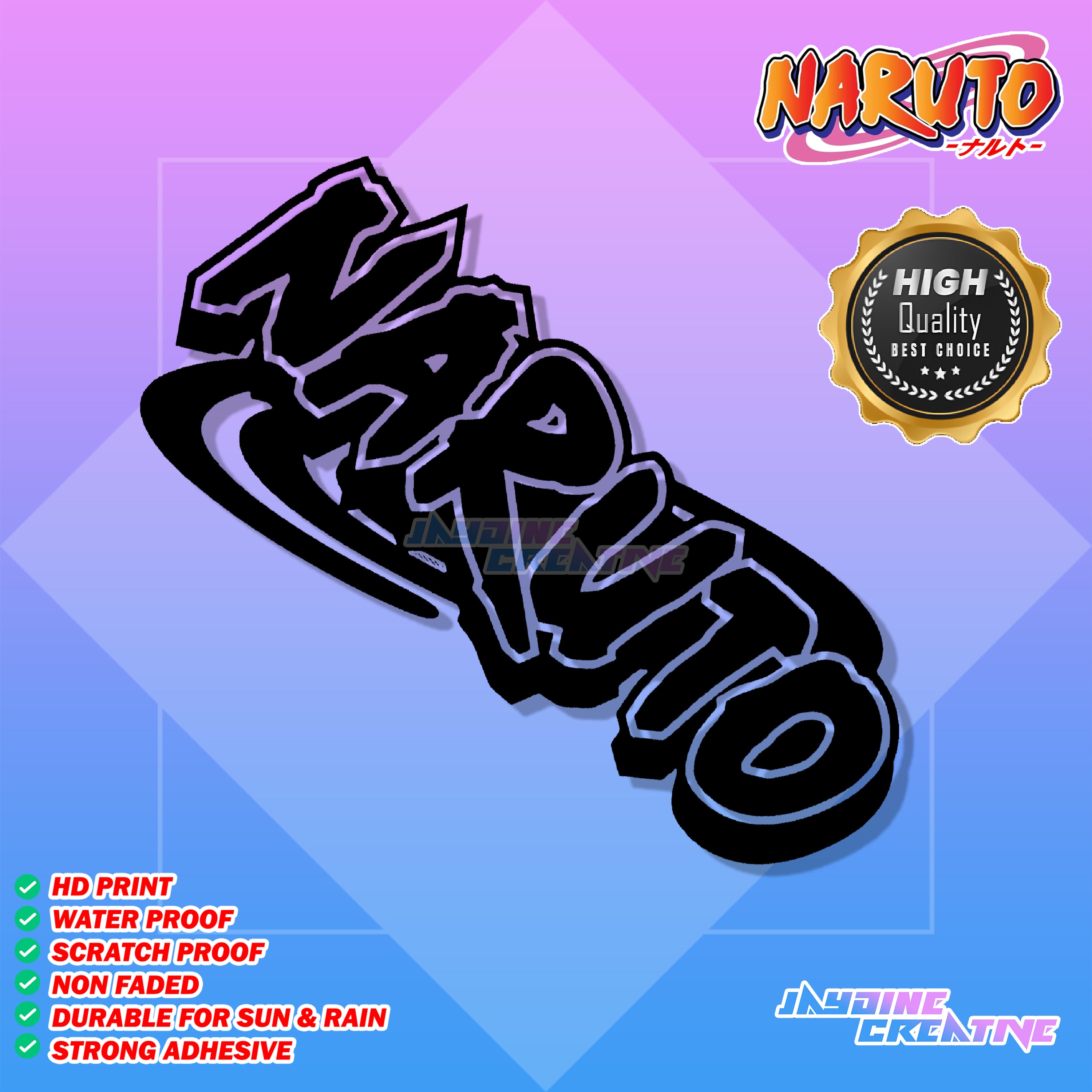 Naruto Inspired Decal Cut-Out Sticker