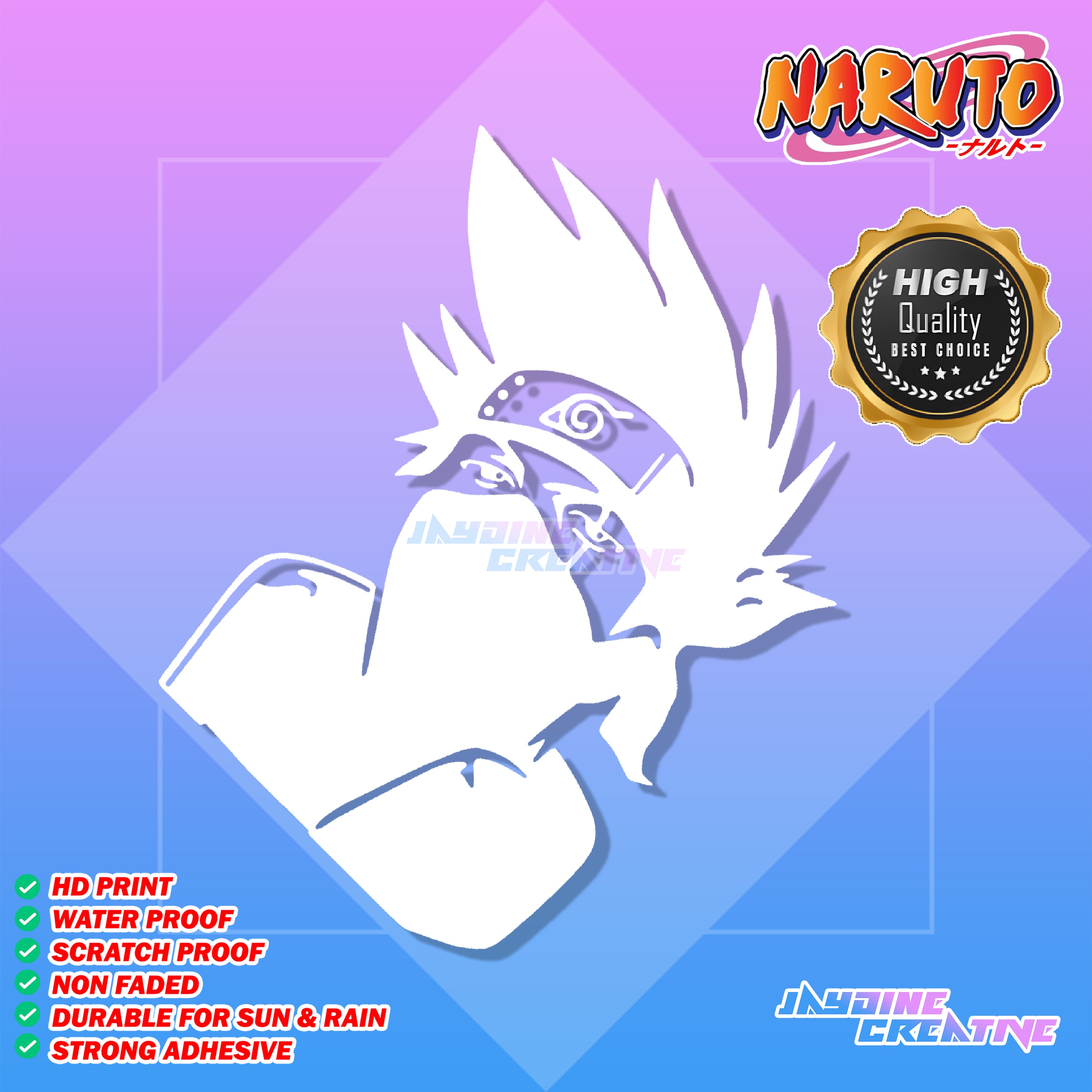 Naruto Inspired Decal Cut-Out Sticker