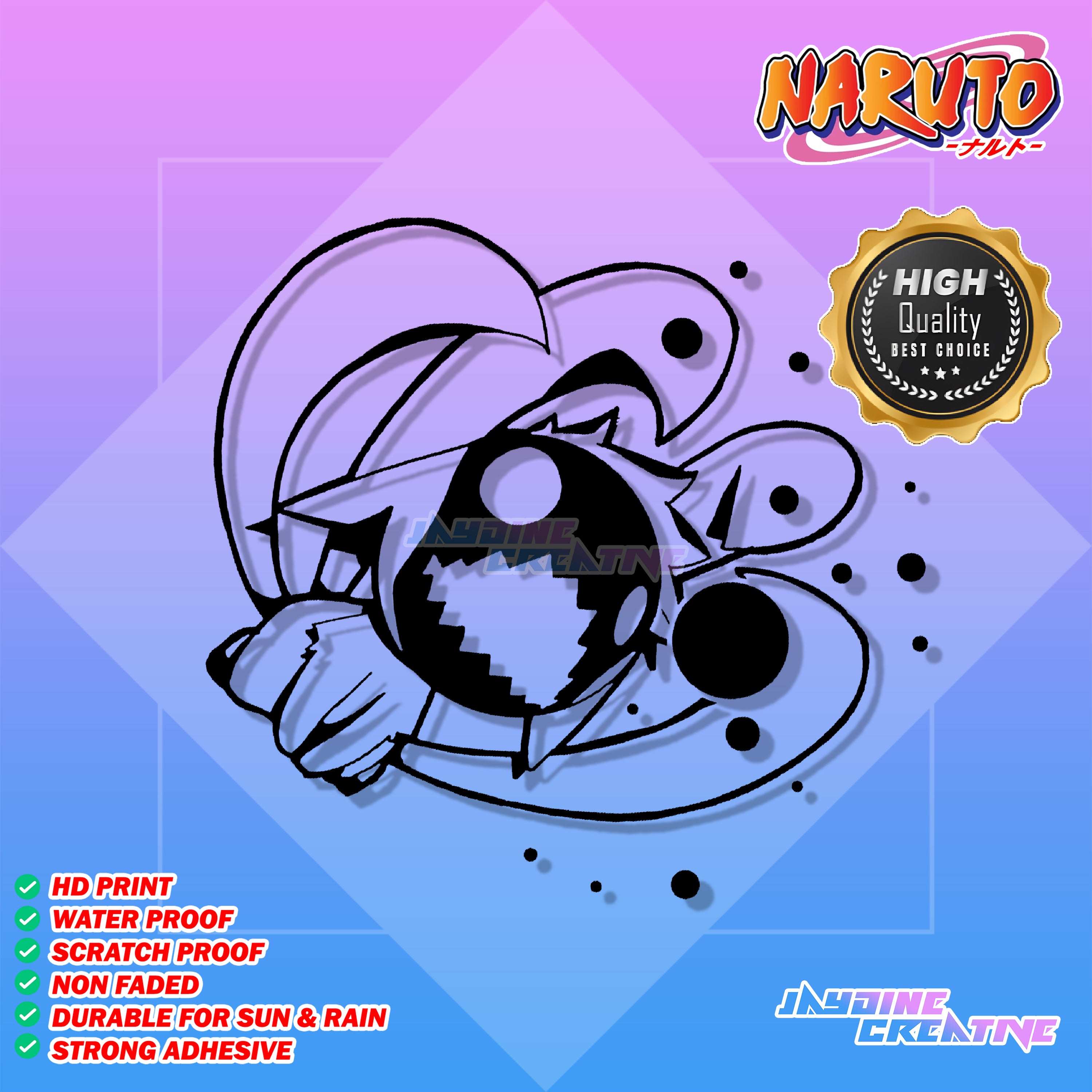 Naruto Inspired Decal Cut-Out Sticker