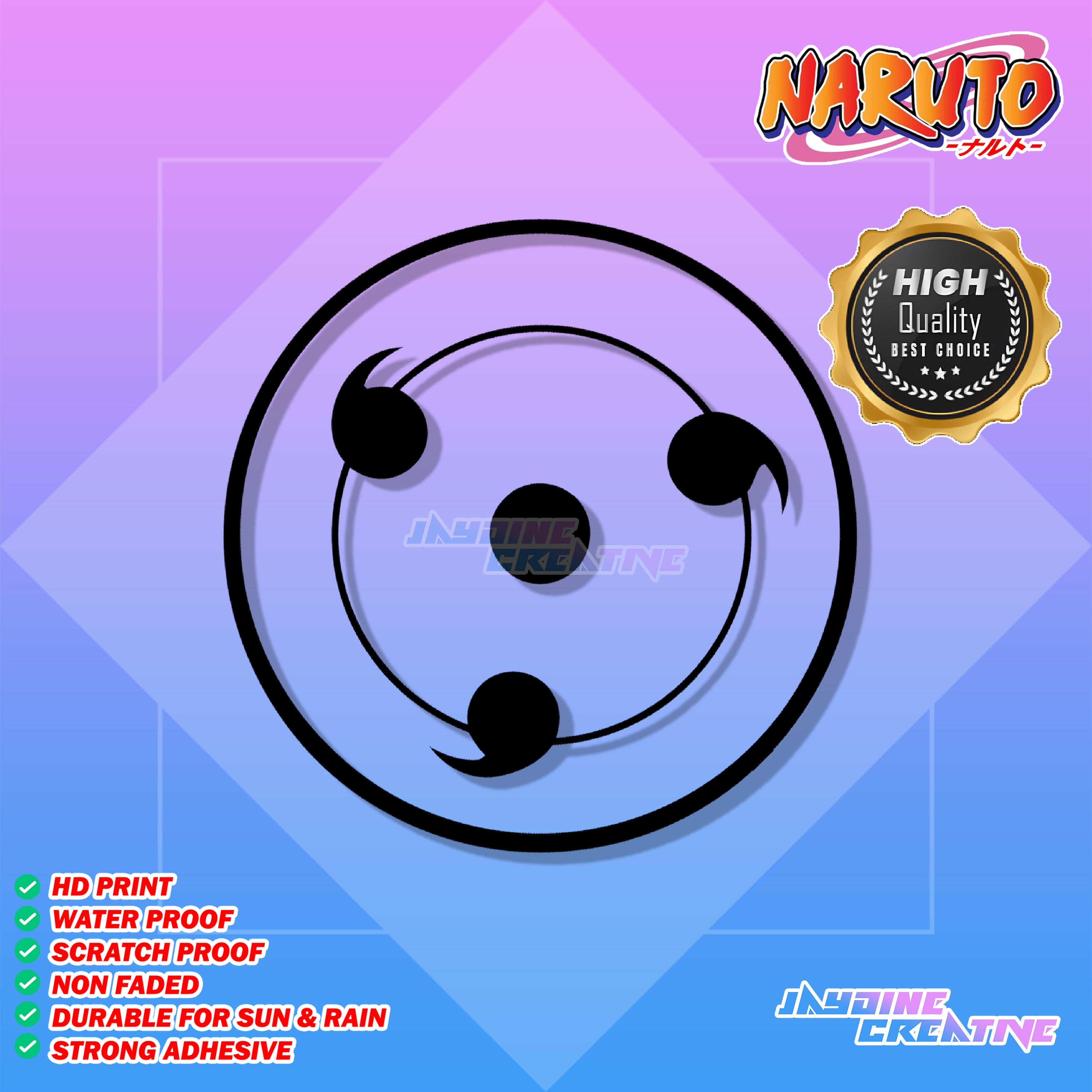 Naruto Inspired Decal Cut-Out Sticker
