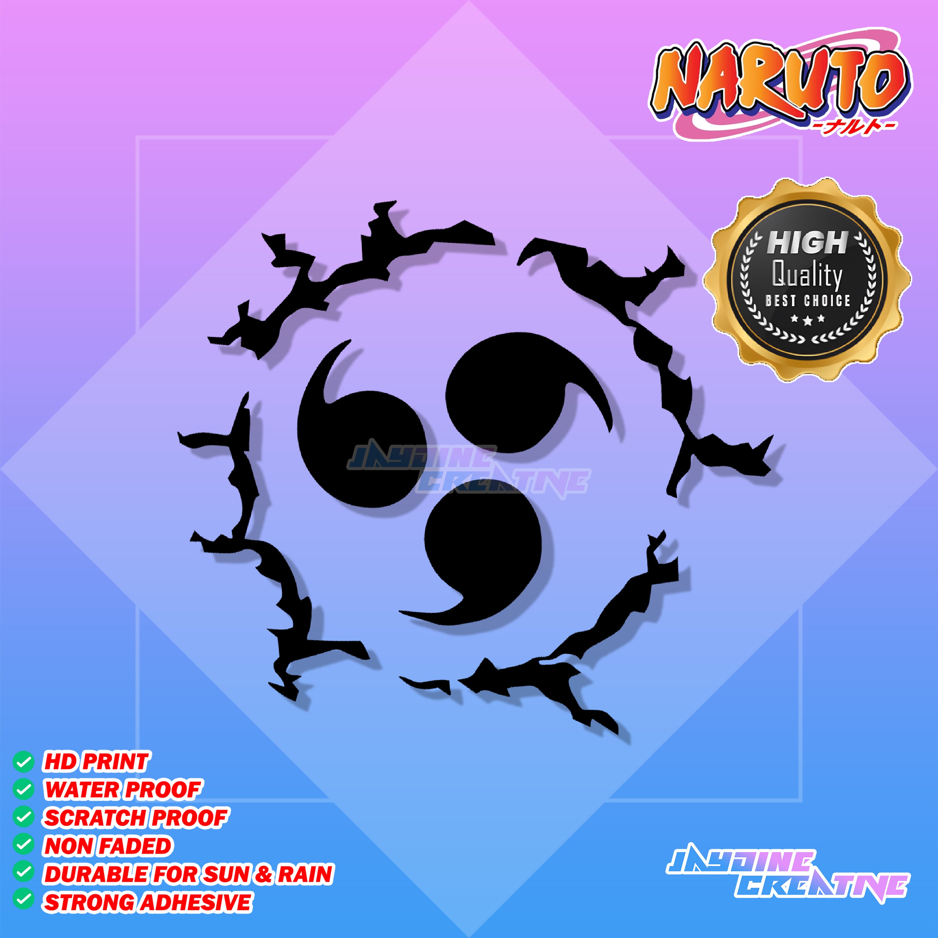 Naruto Inspired Decal Cut-Out Sticker