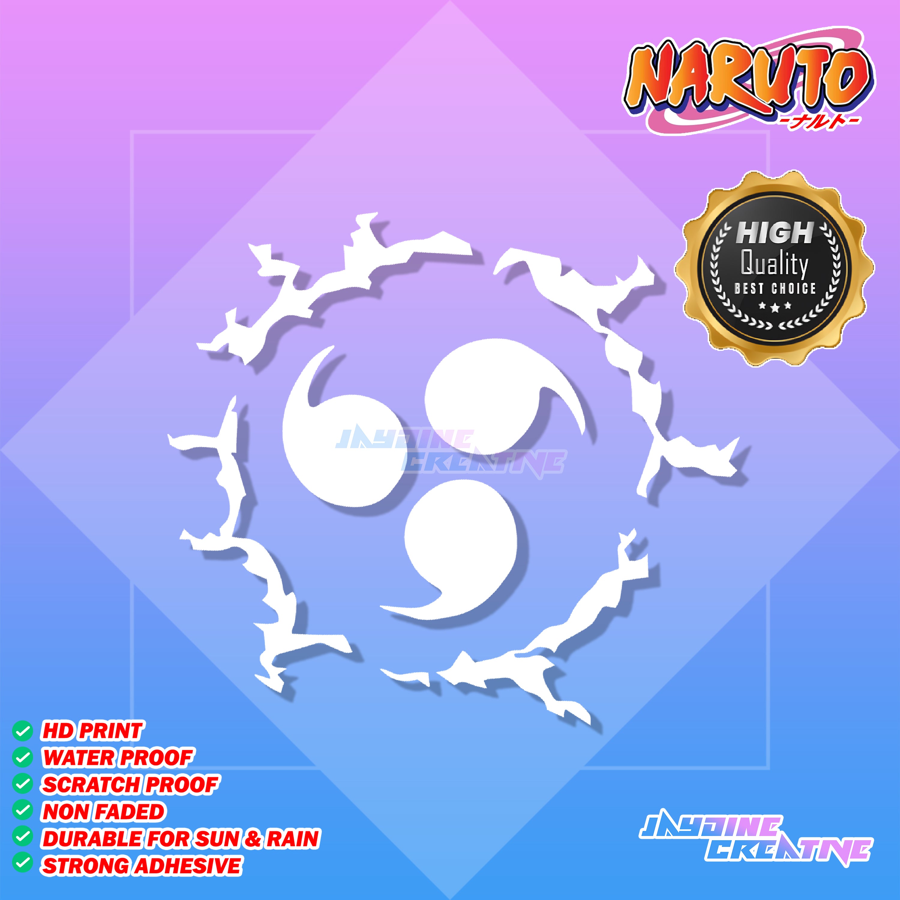 Naruto Inspired Decal Cut-Out Sticker