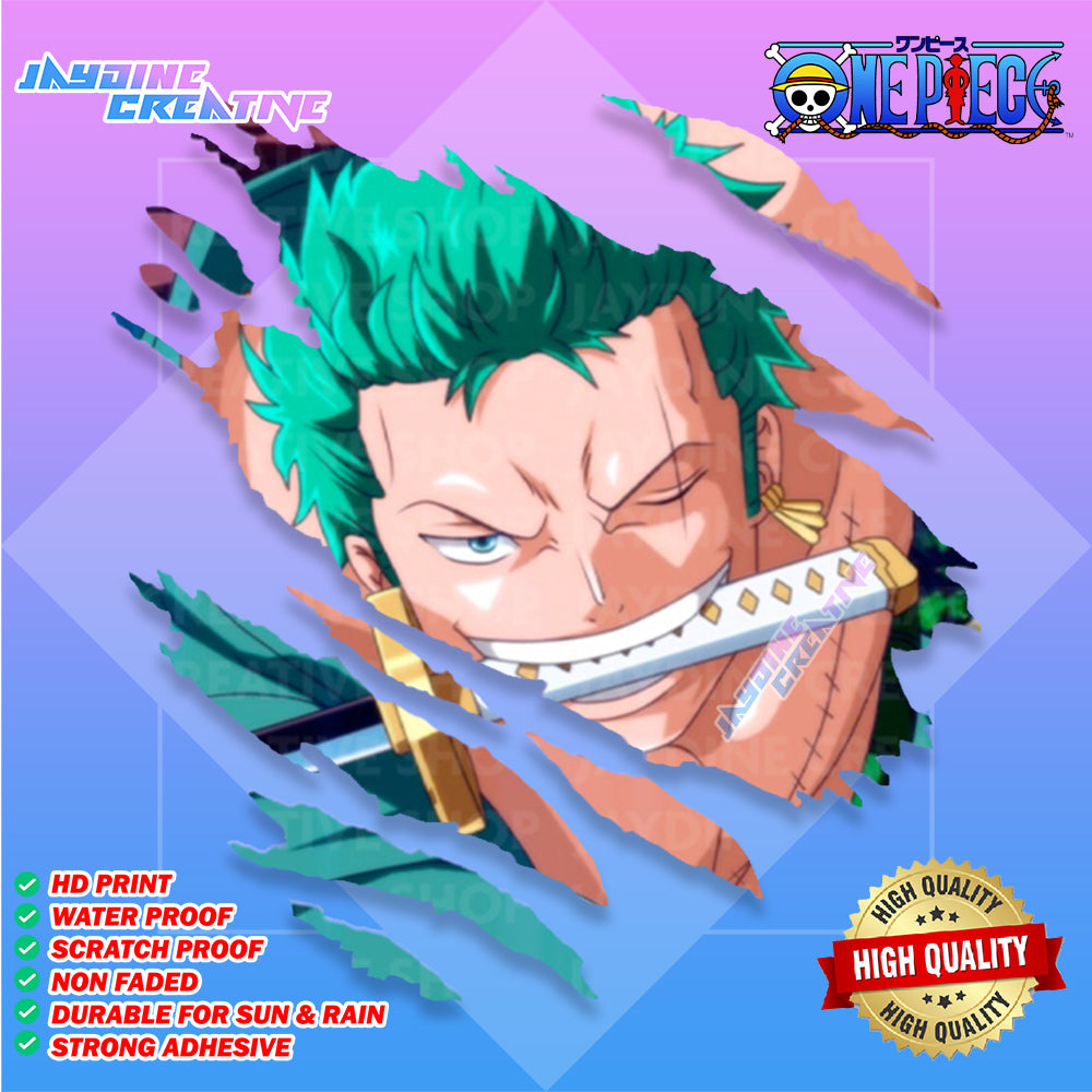 One Piece Scratch Design Sticker