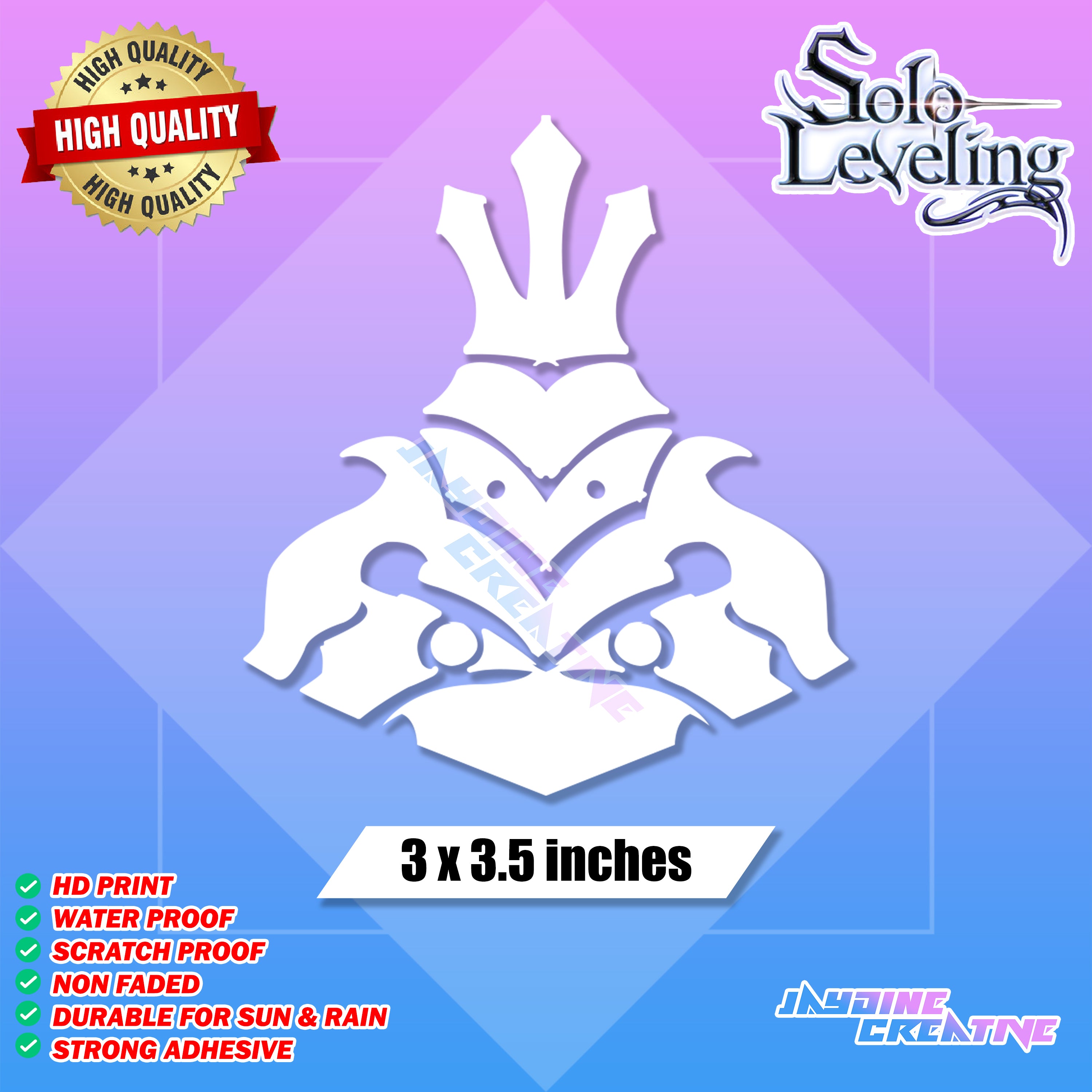 Solo Leveling Inspired Decal Cut-Out Sticker