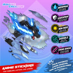 Pokemon Inspired Scratch Sticker | Waterproof Vinyl for Helmet, Motorcycle, Car & Tumbler