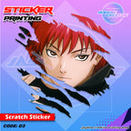 Akatsuki Inspired Scratch Design Sticker
