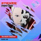 Akatsuki Inspired Scratch Design Sticker