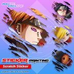 Akatsuki Inspired Scratch Design Sticker