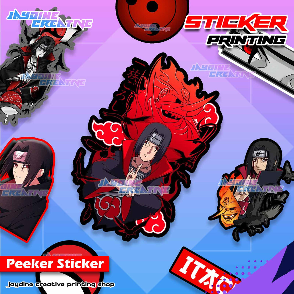 Akatsuki Itachi Inspired Peeker Sticker