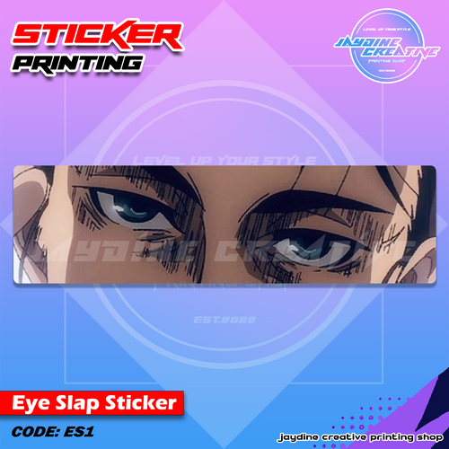 Attack on Titan Inspired Eye Slap Sticker