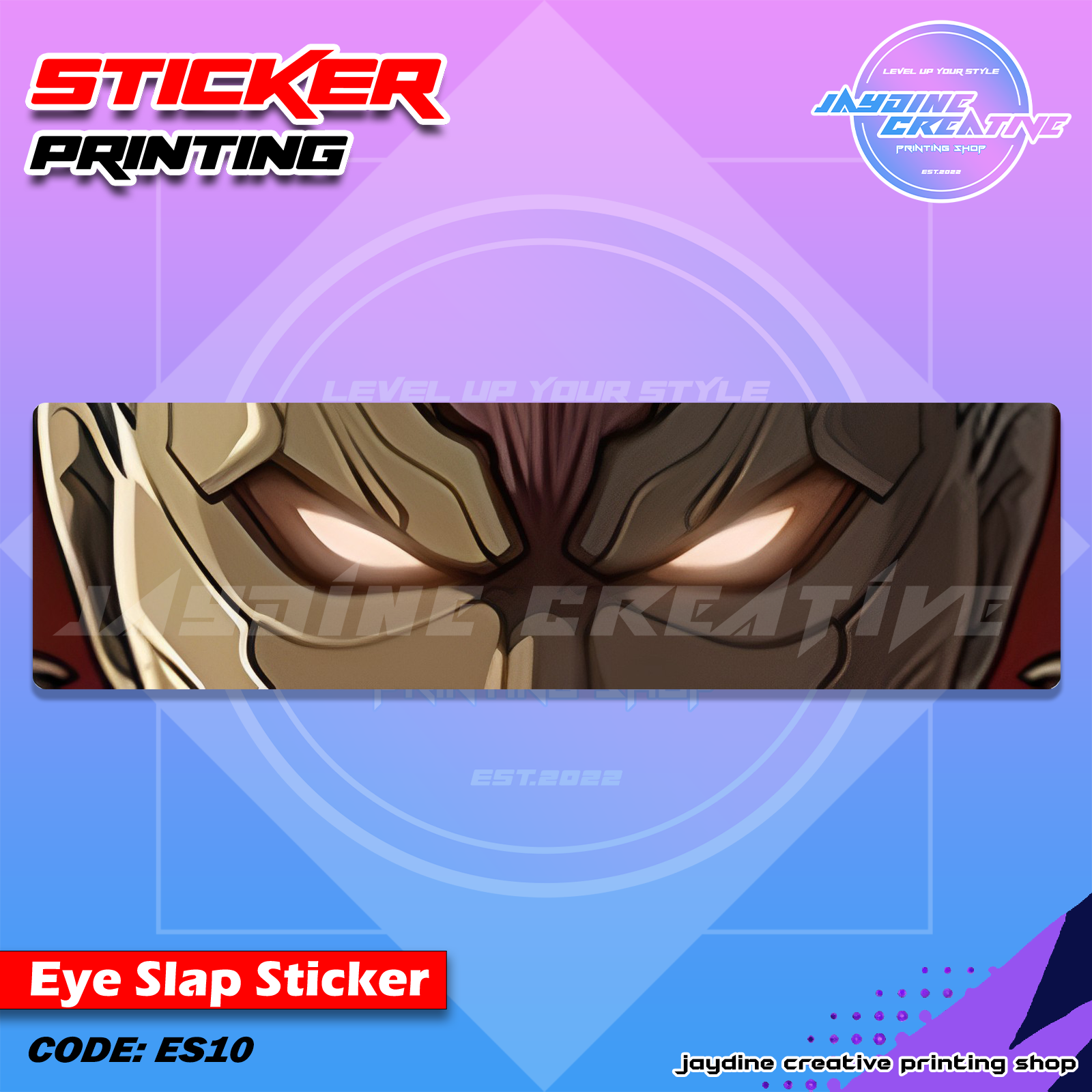 Attack on Titan Inspired Eye Slap Sticker