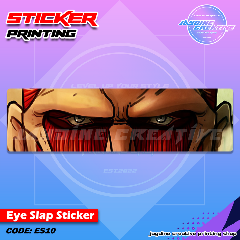 Attack on Titan Inspired Eye Slap Sticker