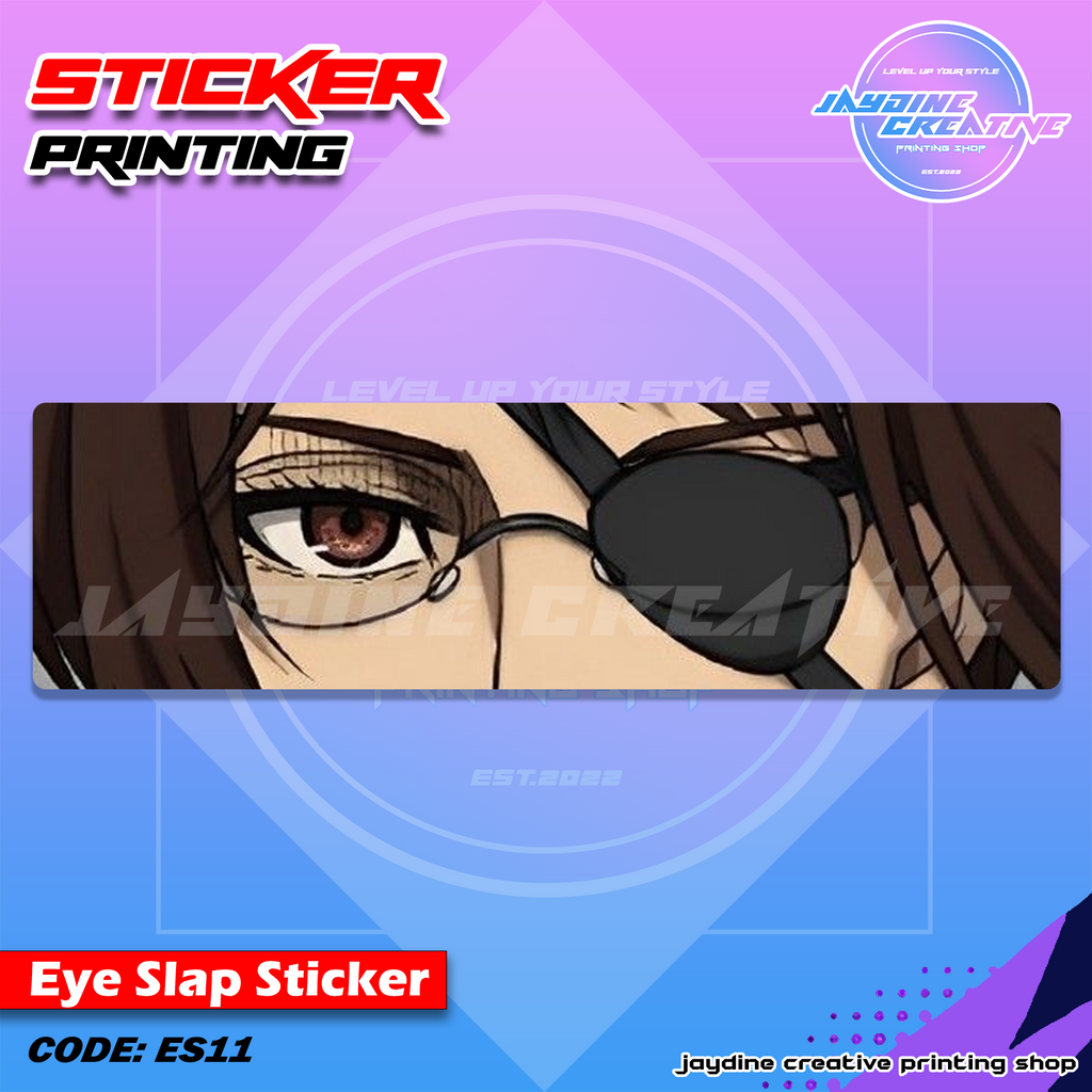 Attack on Titan Inspired Eye Slap Sticker