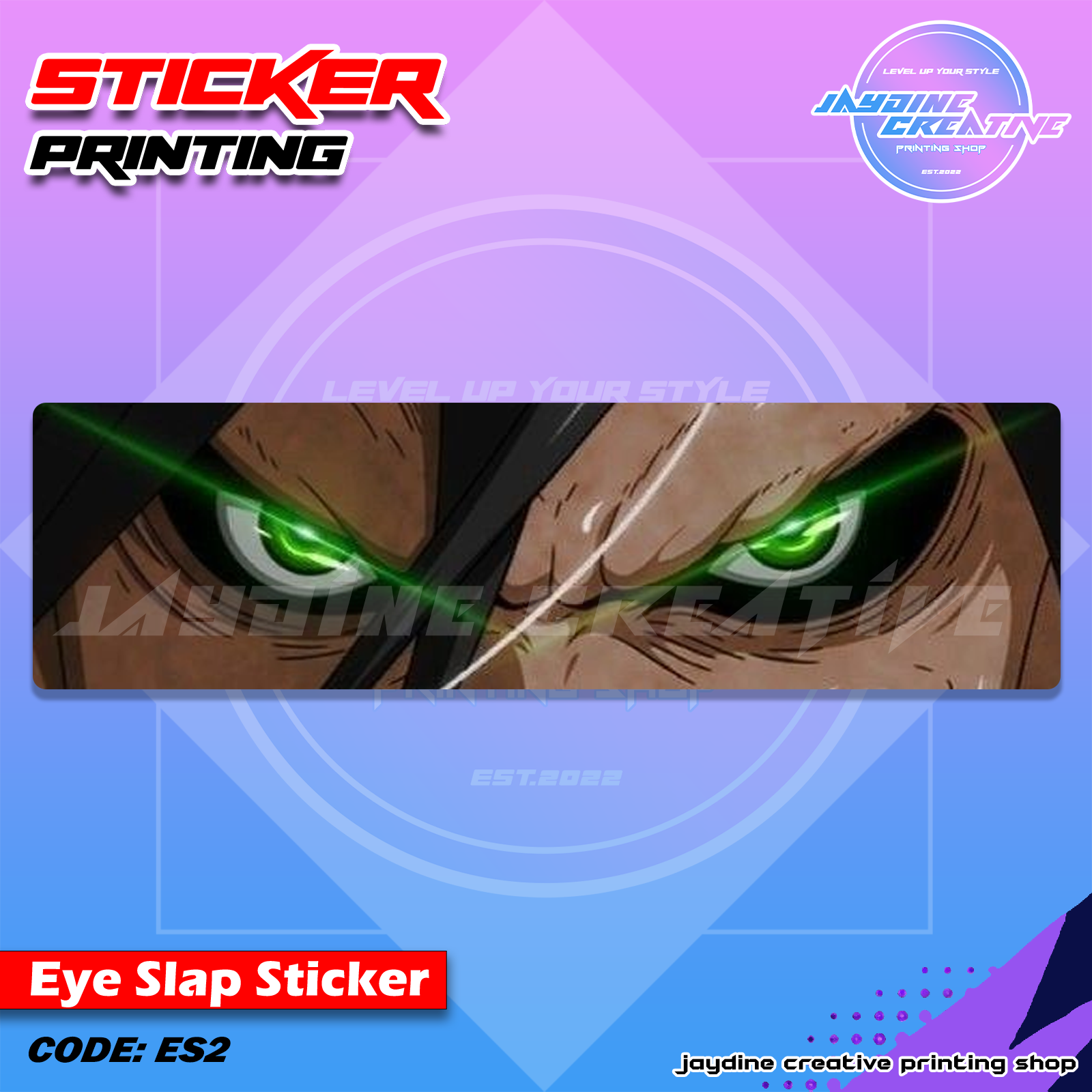 Attack on Titan Inspired Eye Slap Sticker