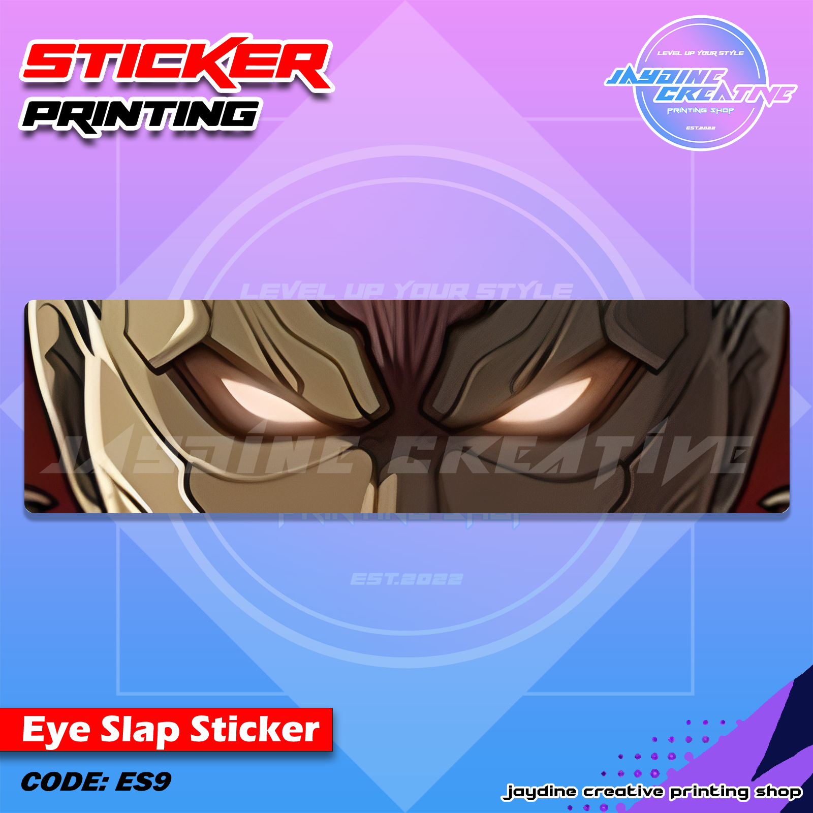 Attack on Titan Inspired Eye Slap Sticker
